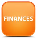 Finances special orange square button Royalty Free Stock Photo