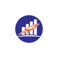 Financial Accounting Logo, Financial Advisers Logo Design Template Vector Icon, Royalty Free Stock Photo