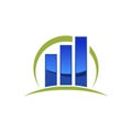Financial Accounting Logo, Financial Advisers Logo Design Royalty Free Stock Photo