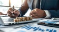 Financial advisor explaining the importance of fixed assets