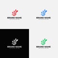 Financial Advisors Accounting and Fundraising Financial Logo Design Template Vector Illustration. Business growth chart flows icon Royalty Free Stock Photo