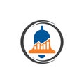 Financial Advisors Logo Design Template Vector Icon, Growth Symbol Logo Template. Royalty Free Stock Photo