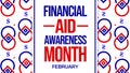 Financial Aid Awareness Month with latest design on the background.