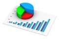 Financial Analysis Business Report Growing Pie Chart Graph