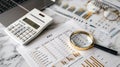 The financial analysis tools.AI generated image Royalty Free Stock Photo