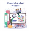 Financial analyst online service or platform. Financial management