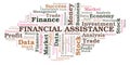 Financial Assistance word cloud.