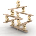 Financial balance. Stable equilibrium. Royalty Free Stock Photo