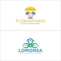 Financial business agency home logo design Royalty Free Stock Photo
