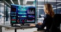 Financial Business Analytics Data Dashboard Royalty Free Stock Photo