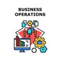 Financial Business Operations Vector Concept Color