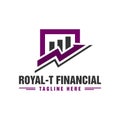 Financial business traffic logo