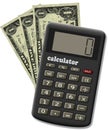 The financial calculator. Royalty Free Stock Photo