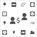 financial communication of people icon. web icons universal set for web and mobile