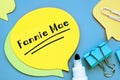 Financial concept about Fannie Mae with phrase on the page