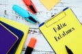 Financial concept meaning Public Relations with phrase on the page Royalty Free Stock Photo