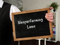 Financial concept about Nonperforming Loan with inscription on the page Royalty Free Stock Photo