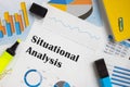 Financial concept about Situational Analysis with inscription on the page Royalty Free Stock Photo