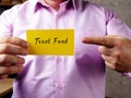 Financial concept about Trust Fund Q with phrase on the page