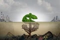 Financial Cost Of Polluted Environment Royalty Free Stock Photo