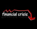 Financial crisis Royalty Free Stock Photo