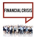 Financial Crisis Bankruptcy Depression Finance Concept