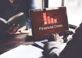 Financial Crisis Depression Failure Decrease Concept Royalty Free Stock Photo