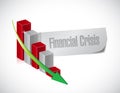 Financial crisis graph illustration design Royalty Free Stock Photo