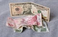 Financial crisis: new dollars over crumpled turkish liras