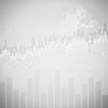 Financial data graph chart. Abstract background with graph chart finance. Business concept Royalty Free Stock Photo