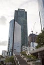 Financial district offices La DÃÂ©fense skyscrapers Paris France