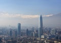 Financial District of Santiago de Chile, capital of Chile. Royalty Free Stock Photo