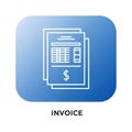 Financial document representation with dollar symbol Royalty Free Stock Photo
