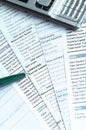 Financial documents Royalty Free Stock Photo