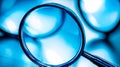 Financial experts analyze value and price quality assessment using magnifying lens for in-depth insights