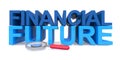 Financial future on white
