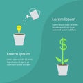 Financial growth concept. Business infographic template. Royalty Free Stock Photo