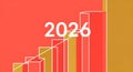 Financial growth planning for 2026 Business success chart development presentation background Royalty Free Stock Photo