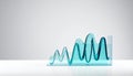Financial Growth Waveform Data Visualization Royalty Free Stock Photo