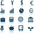 Financial icons set Royalty Free Stock Photo