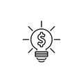 Financial idea icon. Element of economy