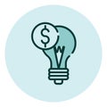 Financial idea, icon