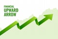 Financial incline growth upward arrow trend background design