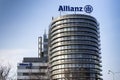 Financial and insurance group Allianz logo on the building of the Czech Allianz headquarters Royalty Free Stock Photo