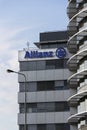 Financial and insurance group Allianz logo on the building of the Czech Allianz headquarters Royalty Free Stock Photo