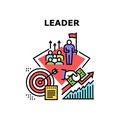 Financial Leader Vector Concept Color Illustration