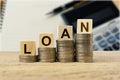 Financial loan concept