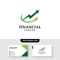 Financial Logo Template, Accounting Logo Template, Free Business Card