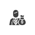 Financial manager vector icon