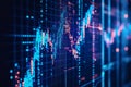 Financial market trends are illustrated on digital screens by line graphs with fluctuating patterns that reflect market Royalty Free Stock Photo